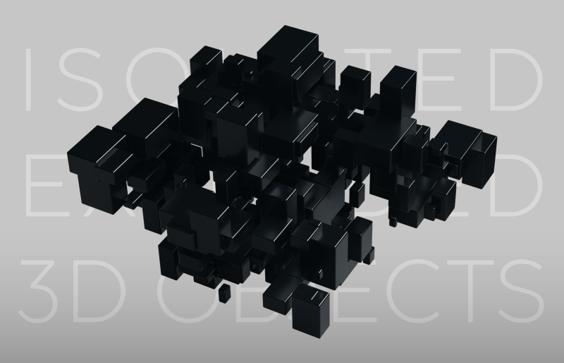 Isolated Extruded 3D Objects