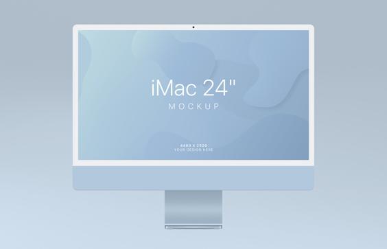 Free iMac 24” Mockup (2021)